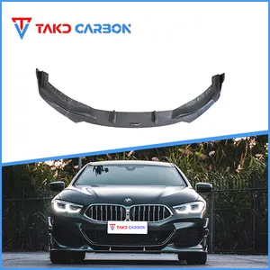 Real Car Data Development Universal Rear Spoiler Dry Carbon Fiber Front Bumper Lip Diffuser GEN 1 For BMW 8 Series 840i 850i G16