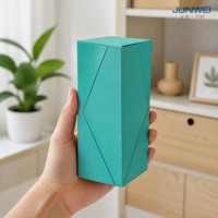 Boîte cadeau magnétique pliable personnalisée de 7 pouces en carton vert pour bougie, pour la Saint-Valentin, emballage de fleurs, prête à être expédiée