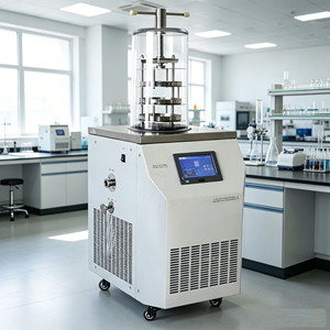 Laboratory Gland Type Top Press Type <b>Small</b> 1.03m Lab Lyophilizer Vacuum Freeze <b>Drying</b> <b>Machine</b> Food Processing Energy Saving - Product Image 2