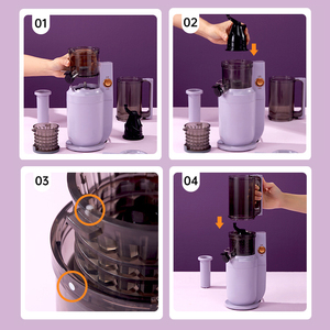 Extracteur de jus lent à grande ouverture, <span class=keywords><strong>presse</strong></span> à froid, pour extraire plus de nutriments et de vitamines - Product Image 2