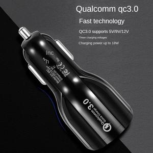 Chargeur de voiture rapide à double <span class=keywords><strong>port</strong></span> USB 18W QC3.0 Chargeur de téléphone portable USB pour téléphone pour Samsung Tablet Output Power Electric Quick <span class=keywords><strong>Char</strong></span> - Product Image 5