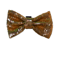 Nœud papillon à sequins pour chien, nœud papillon scintillant pour chat avec bande auto-agrippante, accessoire de cou facile à fixer pour animaux de compagnie, idéal pour fêtes et mariages