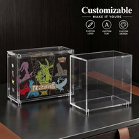 Étui de présentation magnétique en acrylique sur mesure pour boîte cadeau de carte Black Dragon, super aimant N52, transparent comme du cristal, étui de protection premium