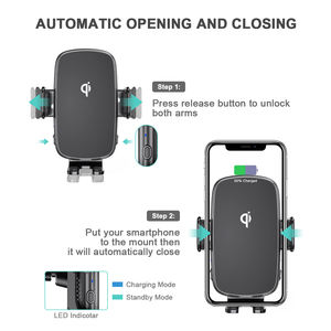 2024 नया उत्पाद kc 15W स्मार्ट सेंसर के साथ 20w डुअल कॉइल वायरलेस कार चार्जर फोन धारक - Product Image 3