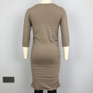 3 in 1 supporto di maternità shapewear comfort senza soluzione di continuità controllo delle donne dopo il parto increspato abito lisciante corpo shaper lungo - Product Image 6