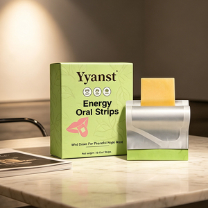 Tiras de bienestar energético oralmente disolubles de marca privada OEM para relajación nocturna y apoyo para un descanso tranquilo, 30 sobres - Product Image 5