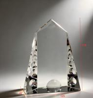Trophée en cristal personnalisable en forme de flèche, cadeau pour événements sportifs, cérémonie de reconnaissance professionnelle