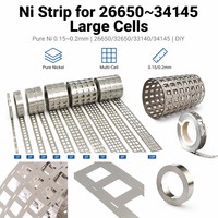 Bande de nickel pur N6 sur mesure 0,15-0,2 mm pour l'assemblage DIY de batteries Li-ion 26650, 32650, 32700, 33140, 34145