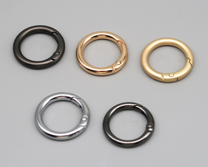 <span class=keywords><strong>Mousqueton</strong></span> rond à ressort en alliage de zinc couleur mate 20mm 25mm <span class=keywords><strong>30mm</strong></span> - Product Image 2