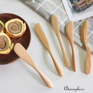 도매 사용자 정의 나무 버터 칼 얼굴 숟가락 조미료 칼 땅콩 버터 스프레더 샌드위치 크림 스프레더 선물 - Product Image 5