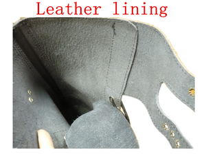 Rwh, bottes de ranger de style français à deux boucles en <span class=keywords><strong>cuir</strong></span> de vache naturel Goodyear semelle en caoutchouc bottes tactiques à forte adhérence HSM266 - Product Image 5