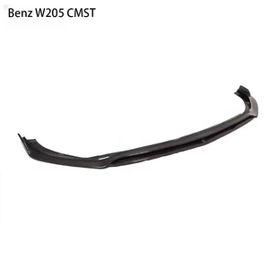 Pour Classe C W205 4 portes, lèvre avant en fibre de carbone style CMST, 2015-2021 - Product Image 4