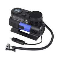 Pompa Ban Digital Mini Portabel DC12V Tekanan Tinggi 150psi untuk Mobil dan Motor dengan Pengukur Tekanan Ban Silinder Ganda