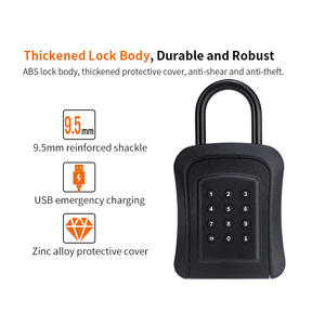 Coffre-fort à clé étanche <span class=keywords><strong>le</strong></span> <span class=keywords><strong>moins</strong></span> <span class=keywords><strong>cher</strong></span> Tuya Smart Lock Box <span class=keywords><strong>Stockage</strong></span> de clés intelligentes de sécurité pour l'extérieur Boîte à clé intelligente avec mot de passe numérique - Product Image 5