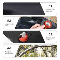 Douche solaire portable de camping 20L (5 gallons) en PVC pour eau chaude