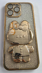 Coque de téléphone pour <span class=keywords><strong>iPhone</strong></span> 16 15 14 13 17 Pro MAX avec motif de chat de dessin animé mignon, poudre flash dégradée, électroplaquée, protection intégrale - Product Image 6