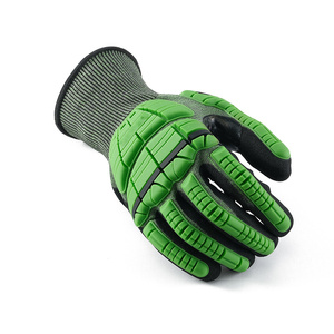 Guantes de Trabajo EN388 Resistentes a Cortes, con Protección Contra Impactos TPR, HPPE, Recubrimiento de Nitrilo Arenoso en la Palma, Impermeables, de Seguridad - Product Image 6