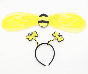 Conjunto de Falda Tutú de Abeja MS Honeybee, Disfraz de Halloween para Niños, Disfraz de Abeja Hada, haolan HASY-002, Hecho a Mano, Poliéster Digital - Product Image 2