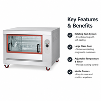 Four à rôtissoire à gaz pour poulet, équipement de restauration, cuisinière à gaz professionnelle, modèle YXD-366 28KW