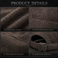 Casquette Trucker Personnalisée en Laine Polaire Respirante Imperméable avec Lettres Réglables Luxe Unisexe Hiver Vente en Gros OEM