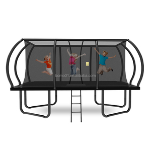 <span class=keywords><strong>Trampoline</strong></span> rectangulaire Zoshine 10x17FT avec poteaux courbes, cadre robuste, filet de sécurité, échelle antidérapante, <span class=keywords><strong>mousse</strong></span> en polypropylène - Product Image 4