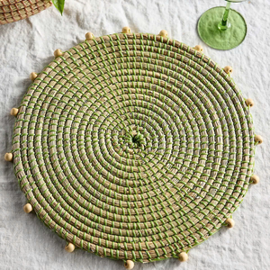 Vente en gros de sets de table de restaurant en jonc de mer naturel pour décoration de vaisselle napperon vietnamien - Product Image 1