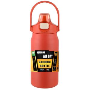 Custom Outdoor Hiking <b>Large</b> Capacity Children's 304 Stainless Steel Double-Drinking Portable Insulated Belly Water Bottle Flask - Product Image 1