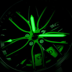 Relojes de Alta Calidad al por Mayor de Cuarzo a Prueba de Agua Deportivos con Llanta de Rueda Giratoria para Hombre - Product Image 6