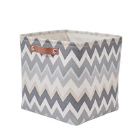 Panier de rangement pour jouets en tissu Bosongjie, coton-lin, carré, épaissi, pour vêtements, couvertures, style japonais, motif géométrique