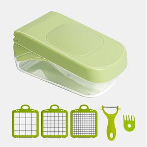 Multifunctional Manual Hand Press Vegetable Cutter Stainless Steel <b>Plastic</b> Onion Chopper Safe Mandoline <b>Grinder</b> Juicer Container - Product Image 6