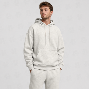 Sudadera con Capucha Personalizada con Logotipo OEM, 400GSM, Algodón Grueso, para Hombre, Corte Regular, Felpa Francesa, Sudadera con Capucha Lisa - Product Image 3