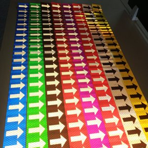 Werkplaats Veiligheidsindicatie Borden Reflecterende Pijpleiding Pijl Sticker Pijp Markering <span class=keywords><strong>Tape</strong></span> - Product Image 5