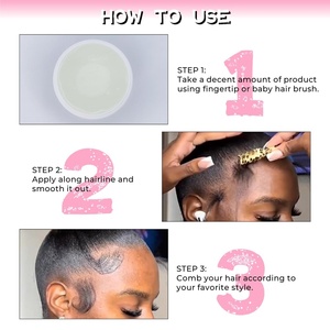 Gel para el cabello con logotipo personalizado, sujeción fuerte, control de bordes, bordes gruesos, Gel para peinar el cabello de larga duración, Gel para el cuidado del crecimiento del cabello - Product Image 4