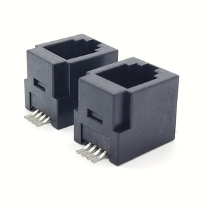 Connettore <span class=keywords><strong>RJ45</strong></span> Maschio/Femmina Tipo <span class=keywords><strong>SMT</strong></span> 4P4C con Luce LED per Connessioni PCB e Cavi - Product Image 2