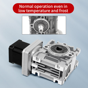 Umot nema17/nema23/nema34 Heavy Duty 1.7nm-56nm DC Worm Gear động cơ bước với Worm hộp số lỗ/trục đơn/đôi trục đầu ra - Product Image 6