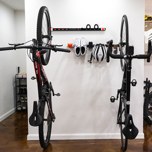 Organizador de pared para equipos de bicicleta, soporte de aluminio para bicicletas de carretera y montaña, soporte de exhibición para montaje en pared - Product Image 4