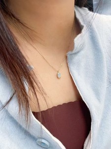 Collares Minimalistas con Diamantes Cultivados en Laboratorio, Oro de 9K, 14K y 18K, Joyería con Diamantes de Laboratorio, Regalo para Mujer, Uso Diario, Moda, Collares Finos - Product Image 5