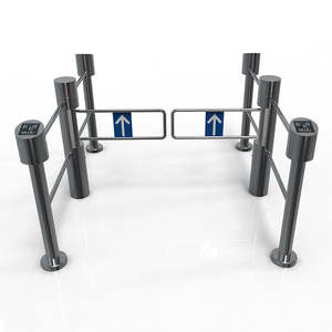 304 porte de tourniquet de contrôle d'accès du système RFID de porte de barrière d'oscillation simple pour le supermarché - Product Image 6