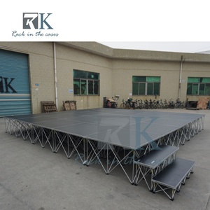 <b>Stage</b> <b>Platform</b> with Stair Event Concert Portable <b>Stage</b> Folding Aluminum Alloy Wedding <b>Stage</b> <b>Platform</b> for Event - Product Image 3