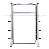 Rack Smith robuste avec roulements linéaires et loquets de sécurité pour squats et développés couchés en solo