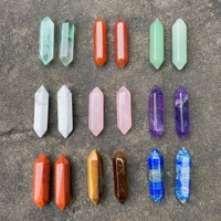 Points de cristal hexagonaux naturels en vrac, baguettes de cristal, pierres précieuses, pierres de chakra, pierres polies pour la sorcellerie, la méditation, le reiki, cadeaux