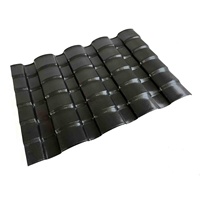 Forme en bambou de tuile de toit antique en plastique de résine de PVC de style chinois traditionnel pour des décorations d'hôtel