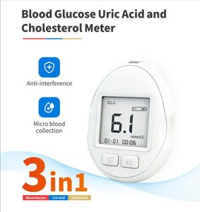 Fast Accurate 3 in 1 Multifunction Blood Glucose Uric Acid <strong>Cholesterol</strong> Monitor <strong>Home</strong> Care Digital Analyzer <strong>Kit</strong> - Product Image 2