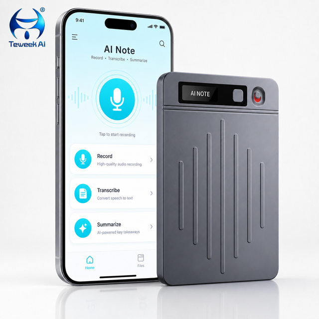 Q1 Smart Audio Recorder 64GB AI Voice Recorder Unlimited Transcription Cloud Sync Meeting Notes Business Office Assistant