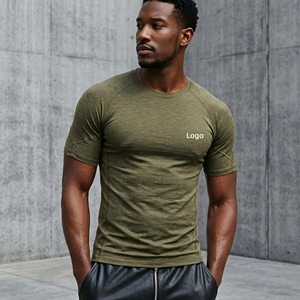 เสื้อยืดออกกำลังกายผ้าโพลีเอสเตอร์พิมพ์ลายกลิตเตอร์ ระบายอากาศ แห้งเร็ว ทรงเข้ารูป ยืดหยุ่น ซับเหงื่อ ขายดีจากผู้ผลิต - Product Image 1