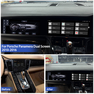 หน้าจอคู่ HFMidia ขนาด 25 นิ้ว สำหรับรถยนต์ Porsche Panamera ปี 2010-2016 เครื่องเล่นมัลติมีเดียในรถยนต์ระบบ Android 15 พร้อม 4G WiFi และ Wireless Carplay - Product Image 5
