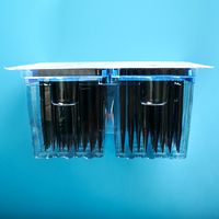Embouts de micro-pipette filtrants stériles jetables universels en plastique transparent jaune/bleu pour laboratoire, 10 µl, 200 µl, 1000 µl