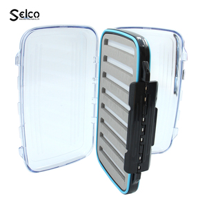 Caja <span class=keywords><strong>de</strong></span> señuelos <span class=keywords><strong>de</strong></span> <span class=keywords><strong>pesca</strong></span> con mosca <span class=keywords><strong>de</strong></span> silicona, caja portátil <span class=keywords><strong>de</strong></span> doble capa, impermeable, <span class=keywords><strong>de</strong></span> plástico - Product Image 4