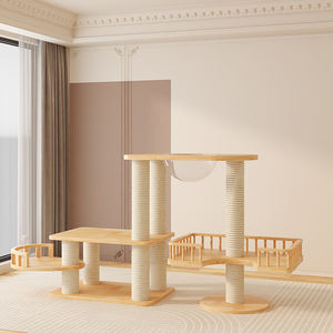 Massivholz verdicktes PVC Katzen spielzeug Großer Luxus <span class=keywords><strong>Maine</strong></span> <span class=keywords><strong>Coon</strong></span> Painted Modern Water proof Premium Kratz baum Hergestellt von Premium Hersteller - Product Image 3