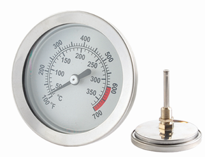 Thermomètre à <span class=keywords><strong>couvercle</strong></span> en acier inoxydable de remplacement Indicateur de chaleur pour gril <span class=keywords><strong>Barbecue</strong></span> Viande Cuisson Boeuf Porc Agneau Température domestique - Product Image 3